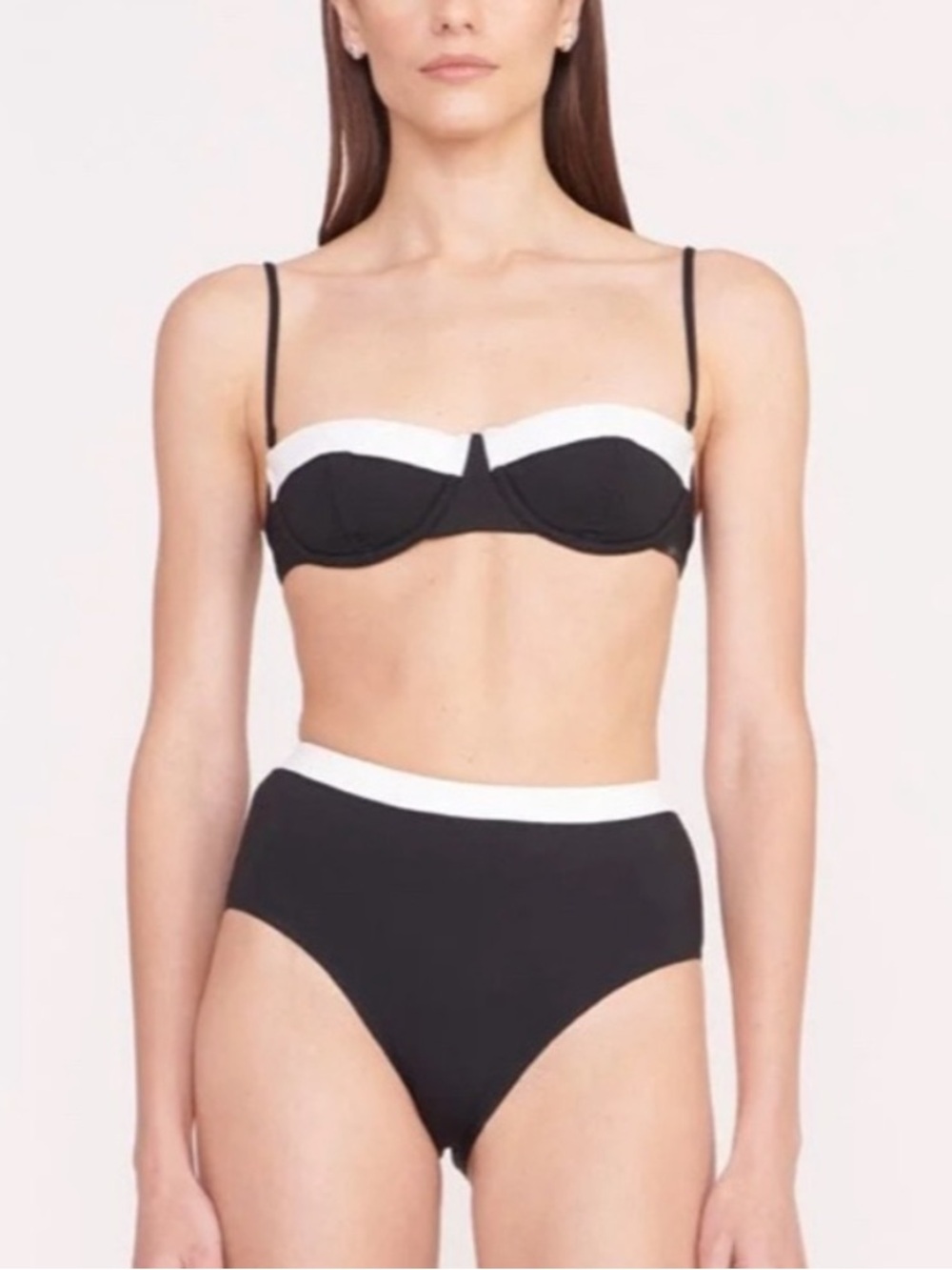 Staud Devon High Rise Bikini Bottom Small